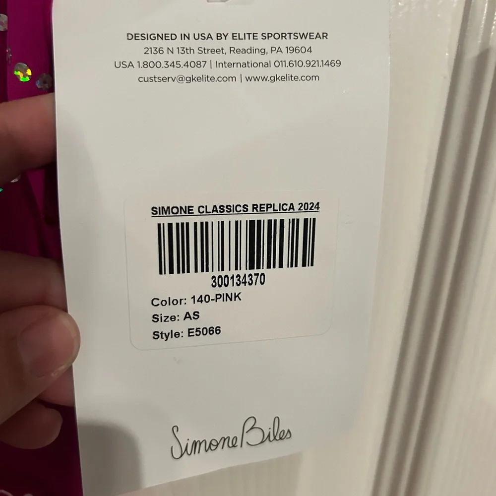 GK Leotard Simone Biles Replica Size Adult Small NWT - Picture 7 of 9